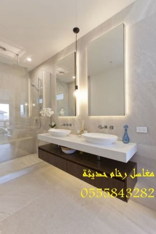 مغاسل رخام فخمة تُضفي لمسة جمال على حمّامك.. خلّي حمّام بيتك يطلّع صيحة
