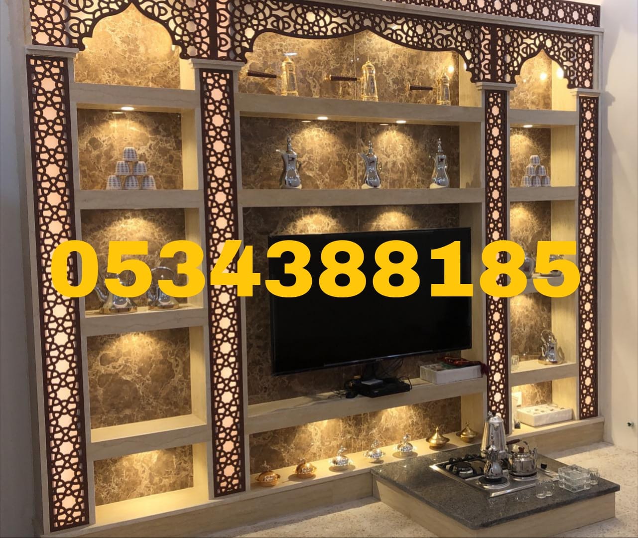 مشبات مجالس فخمة – تصميم مشب في الاحساء والهفوف | 0534388185