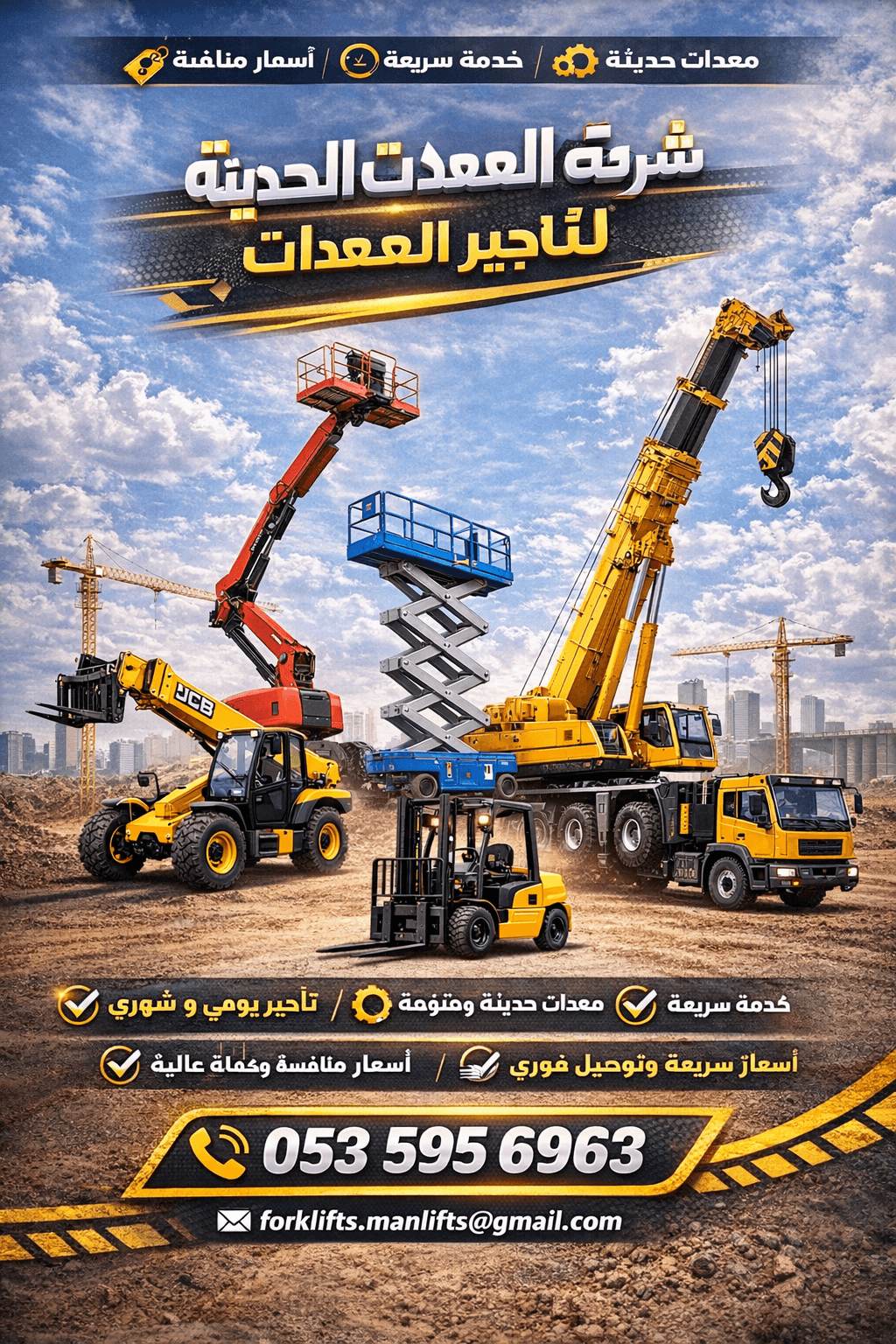 فوركلفت للايجار في الدمام