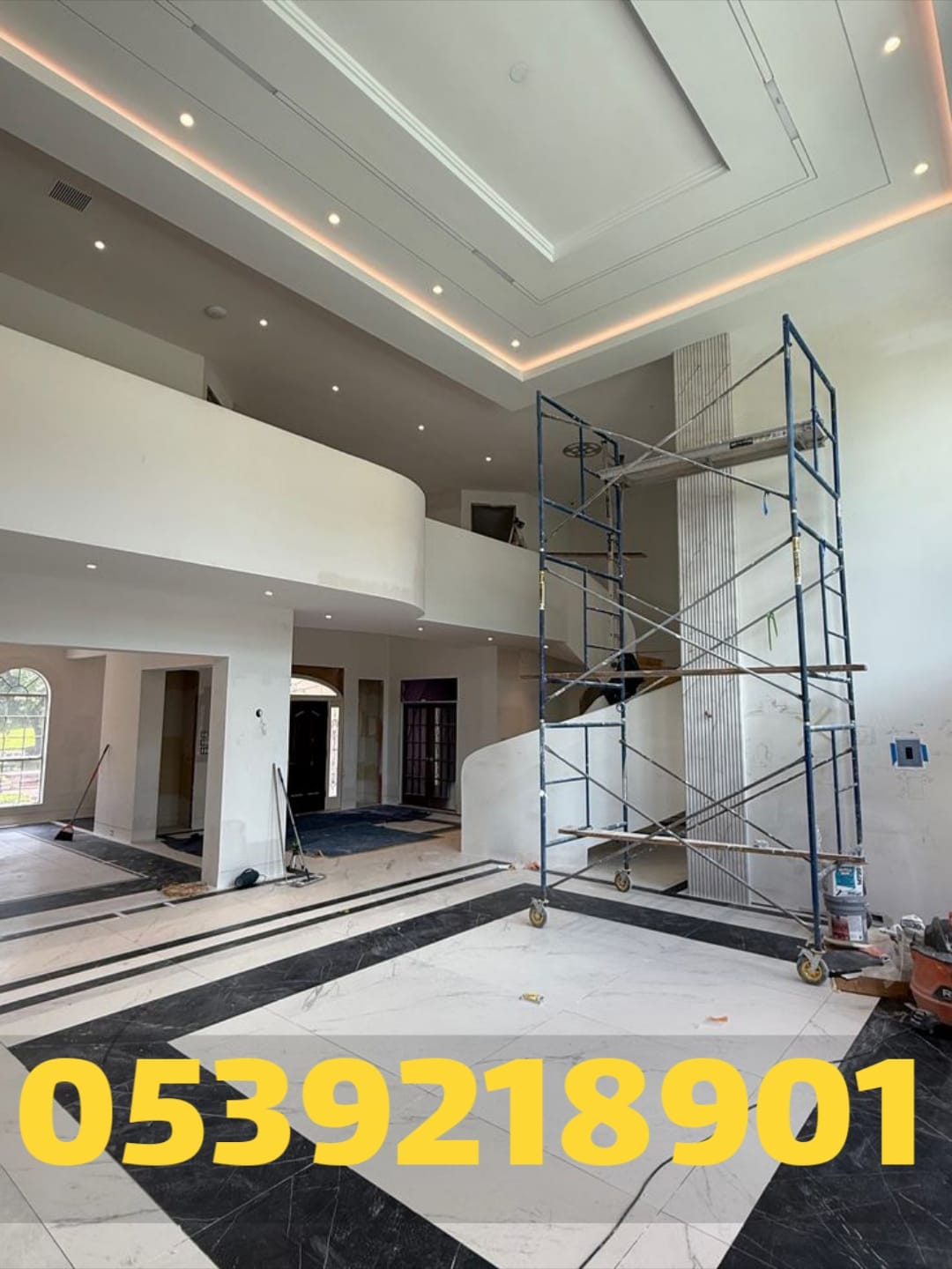 اسقف جبس بورد مودرن في الأحساء | تشطيب جبس بورد احترافي 0539218901