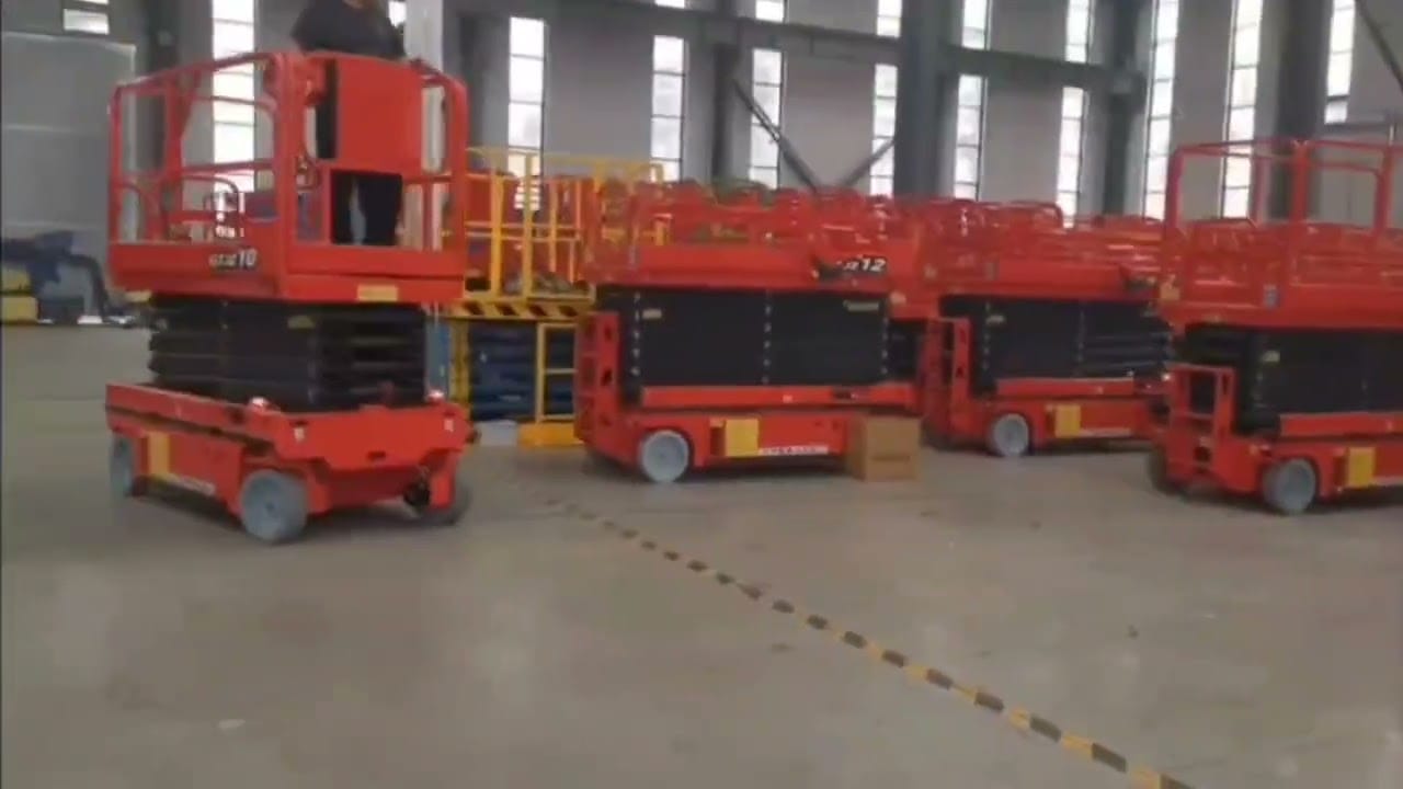 سيزر لفت 18متر 20متر للإيجار في جدة الرياض – Scissor lift 20 meters 18 meters For rent in Jeddah Riyadh