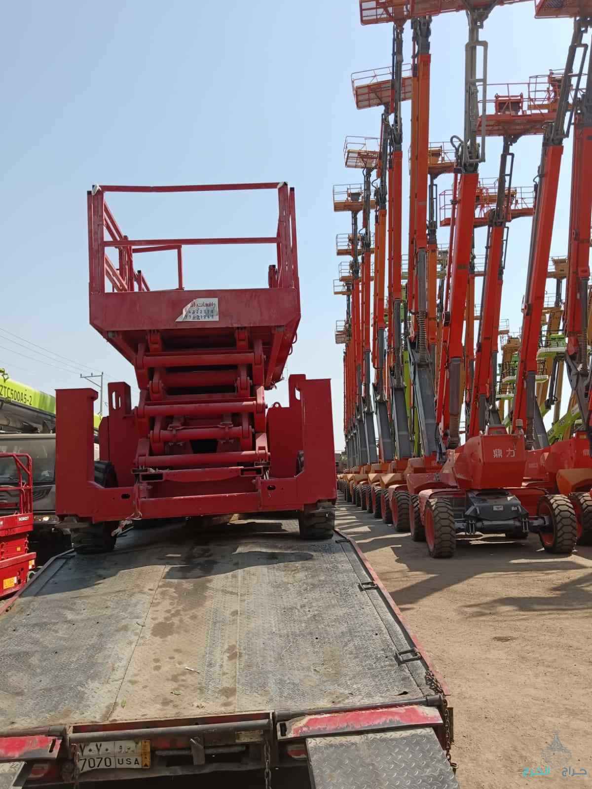 سيزر لفت للإيجار في جدة * رافعات مقصية سيزرات في جدة الدمام الرياض