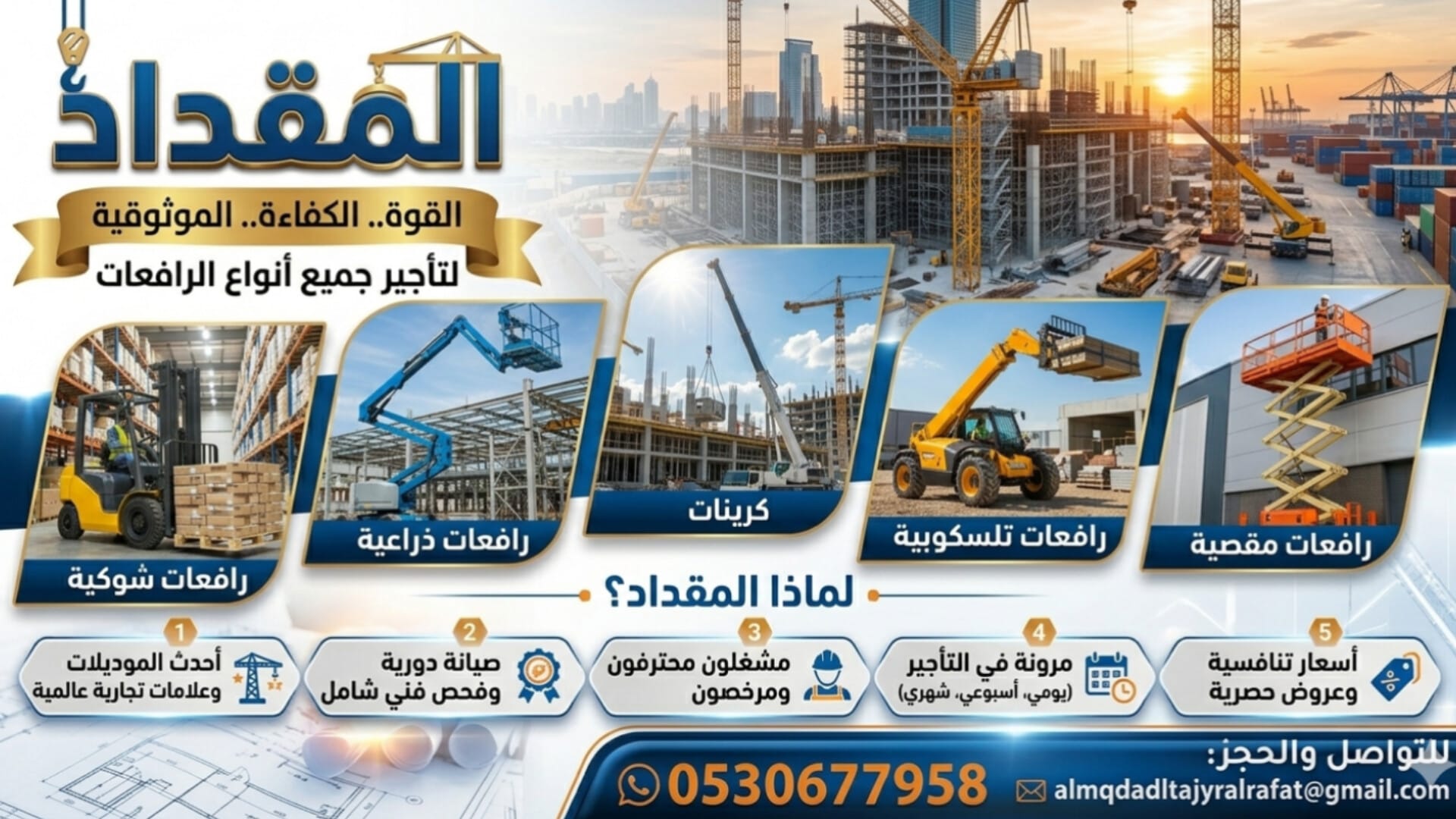 Boom Lift Rental Dammam 12–32m