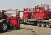 Scissor lift for rent in Dammam * Electric scaffolding