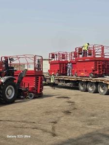 Scissor lift for rent in Dammam * Electric scaffolding
