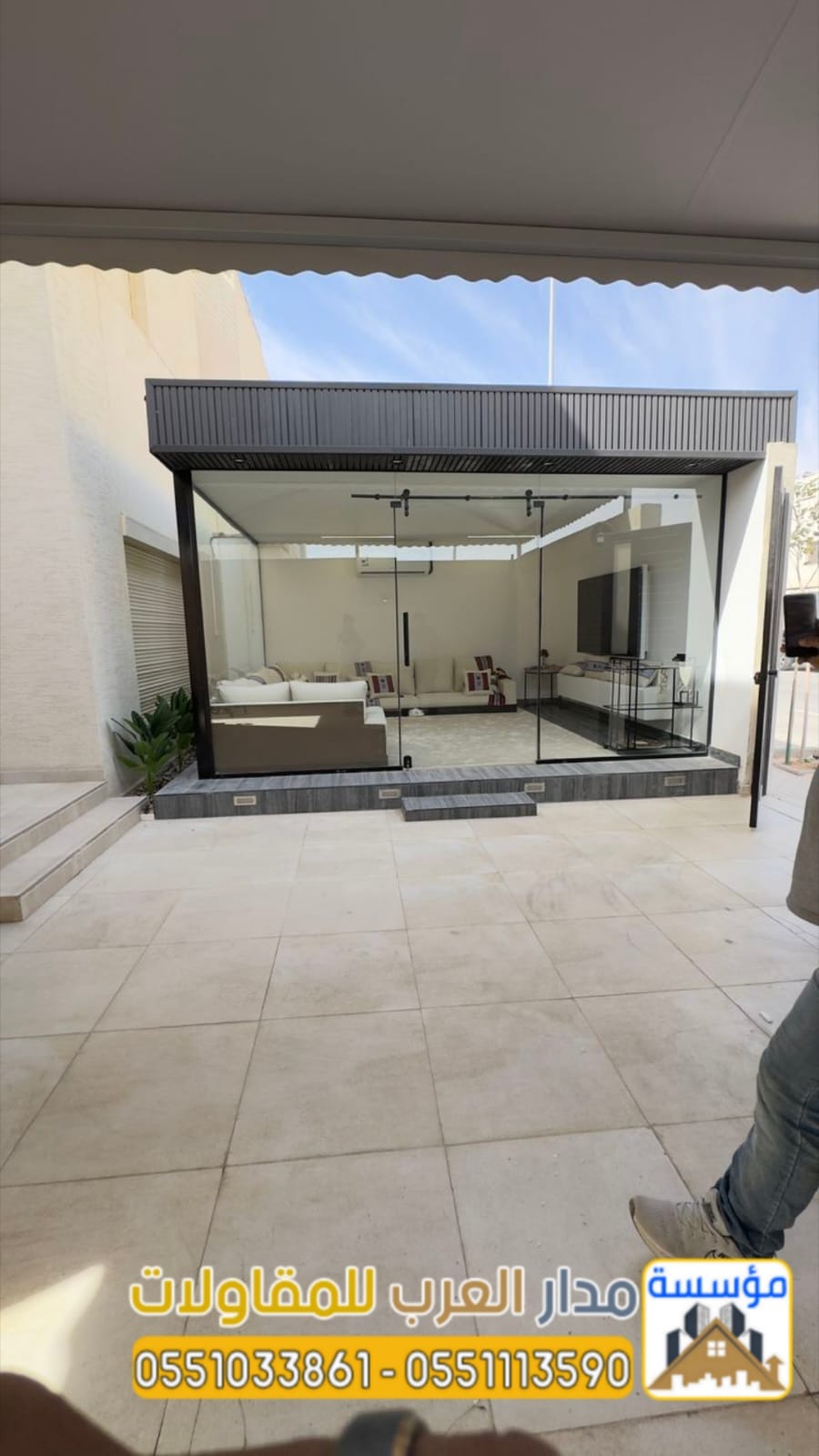 بناء ملحق في السطح – أفضل مقاول ملاحق ومجالس خارجية في الرياض 0551033861