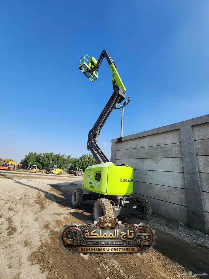 Man Lift for Rent in Jubail & Dammam | Telescopic Boom Lift Diesel | 14m – 18m – 22m – 26m – 30m Heights | Industrial & Petrochemical Sites 🏗️