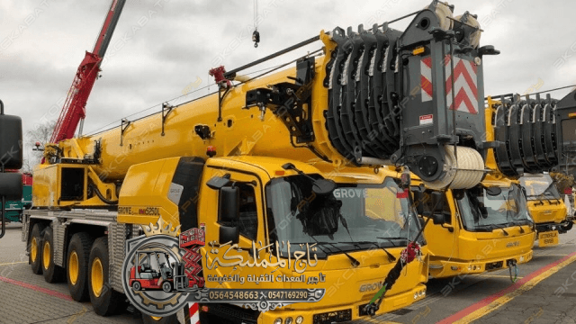 تأجير كرين موبايل | كرينات للإيجار في الدمام | كرينات للإيجار في الرياض – جدة | من 3طن وحتى 500طن | تاج المملكة | 2026