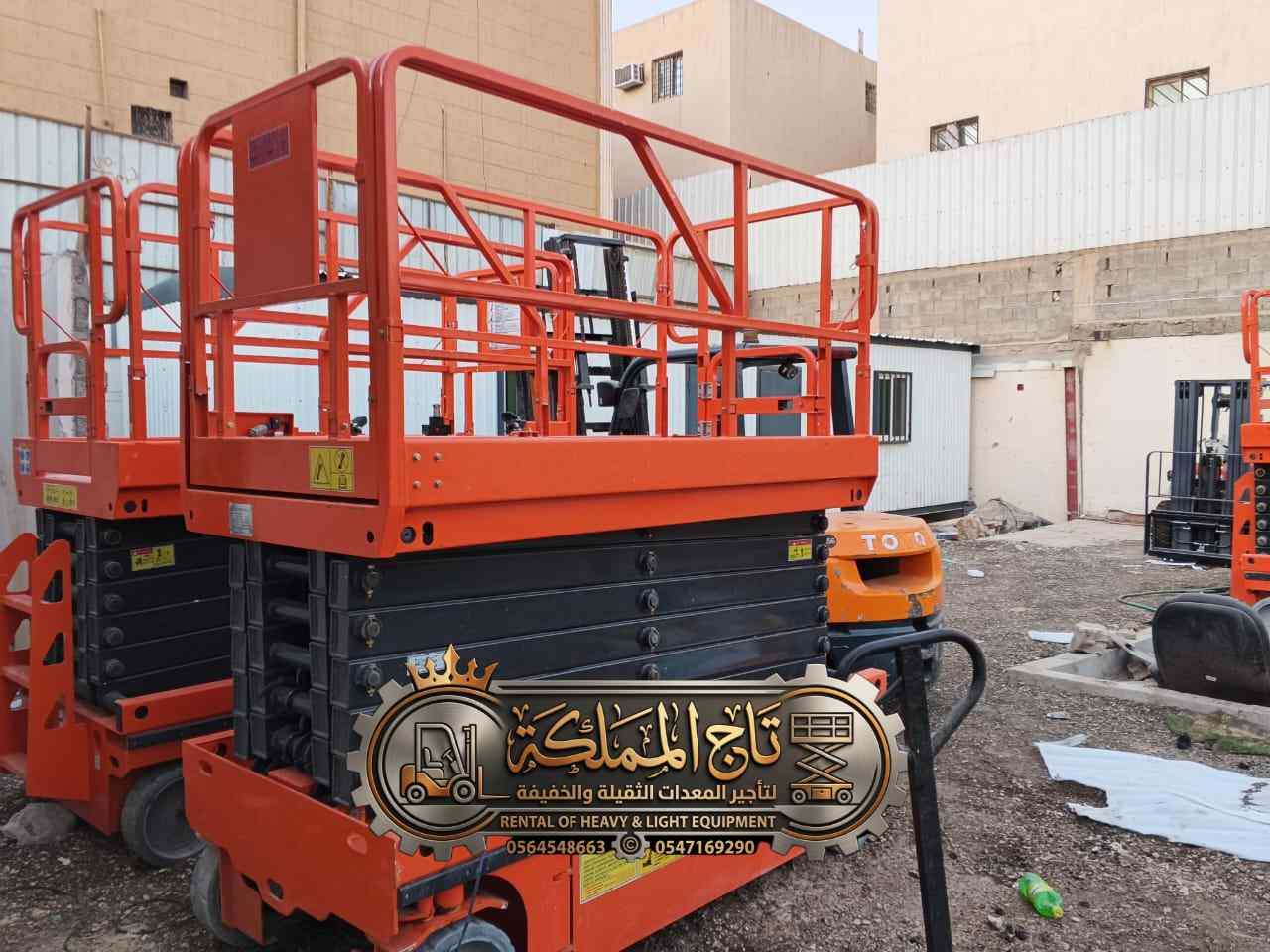 سيزر لفت للايجار في المدينة المنورة وينبع والعلا وخيبر | رافعة مقصية كهرباء وديزل | جميع المقاسات 6م – 8م – 10م – 12م – 14م | توصيل فوري