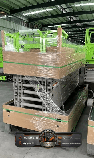 سيزر لفت 8متر للإيجار في الدمام – منصة مقصية كهربائية بالدمام