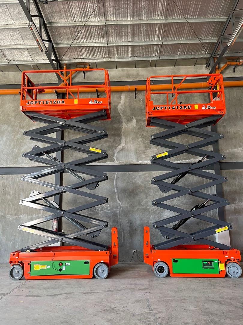 سيزر لفت 12متر للإيجار في الدمام – سلم مقصي كهرباء