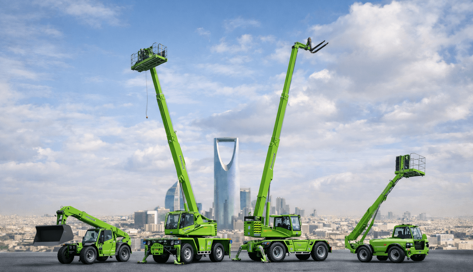 ميرلو للايجار في السعودية | رافعات تلسكوبية – متعددة الاستخدامات – دوارة | جميع المناطق (الرياض – جدة – الدمام – الشرقية