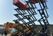 Scissor Lift Rental 8m–18m in Dammam, Jeddah & Qatif | Saudi تأجير سيزر لفت وسقالات كهربائية في الدمام والرياض وجدة ومكة – السامي للمقاولات