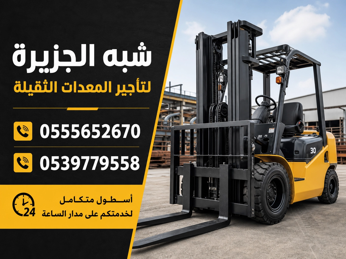 فوركلفت للايجار في الدمام | رافعات شوكية للايجار | تاجير معدات رفع | جميع المقاسات | للتاجير | ايجار |