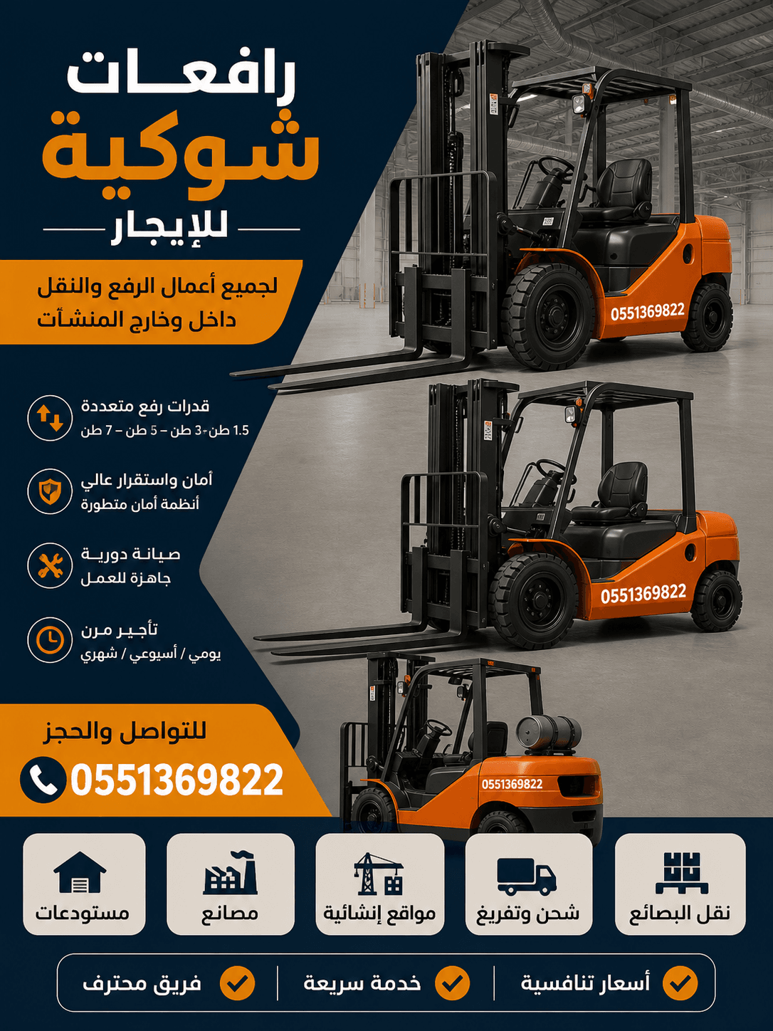 رافعه شوكيه للايجار جده