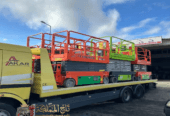 سيزر لفت للايجار الرياض _ ارتفاع 8م/10م/12م | تأجير رافعات مقصية كهرباء — Modern Scissor Lift / منصات كهربائية