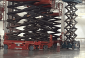 سيزر لفت للايجار الرياض _ ارتفاع 8م/10م/12م | تأجير رافعات مقصية كهرباء — Modern Scissor Lift / منصات كهربائية