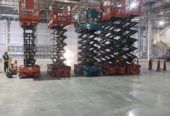 سيزر لفت للايجار الرياض _ ارتفاع 8م/10م/12م | تأجير رافعات مقصية كهرباء — Modern Scissor Lift / منصات كهربائية