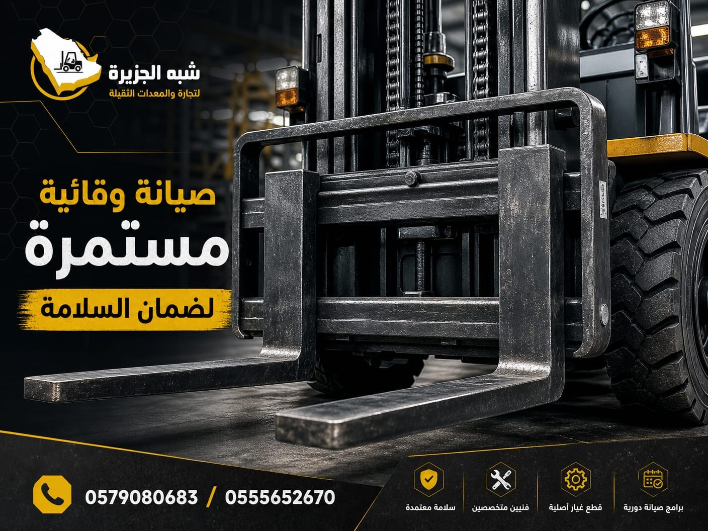 فوركلفت للايجار بجدة # تأجير رافعات شوكية حديثة ديزل بجدة