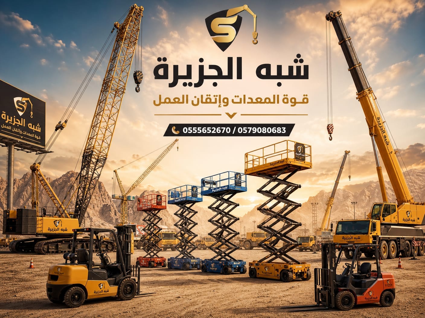 رافعات مقصية للايجار بالدمام 💯 0555652670 🇸🇦 شركة شبه الجزيرة للتاجير