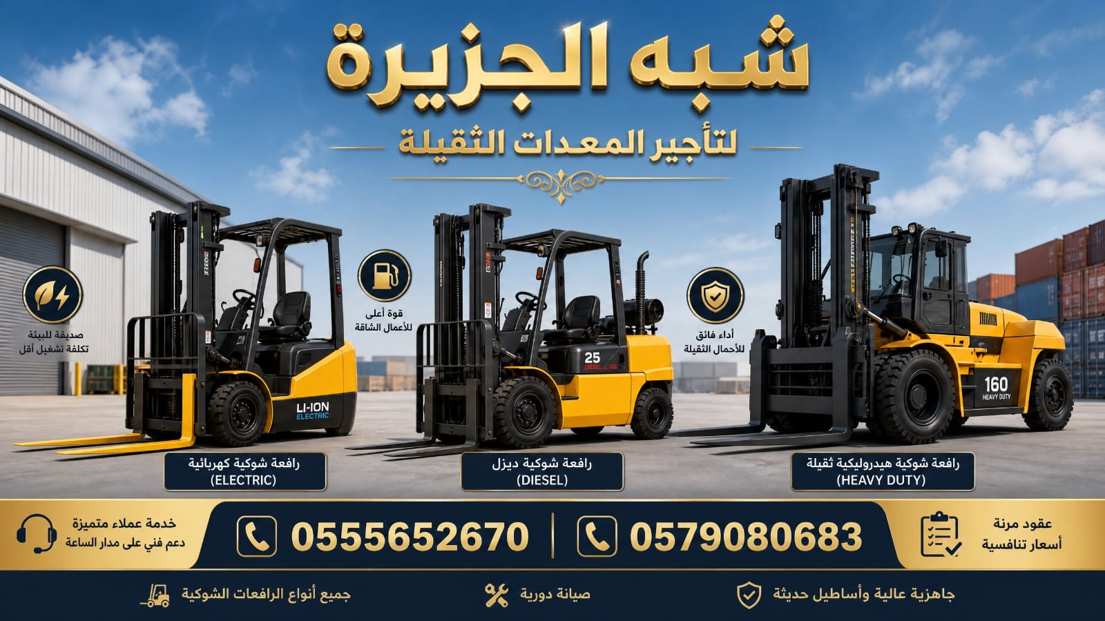 فوركلفت للايجار في جدة # الدمام || 1.5—» حتى—» 20 طن ||