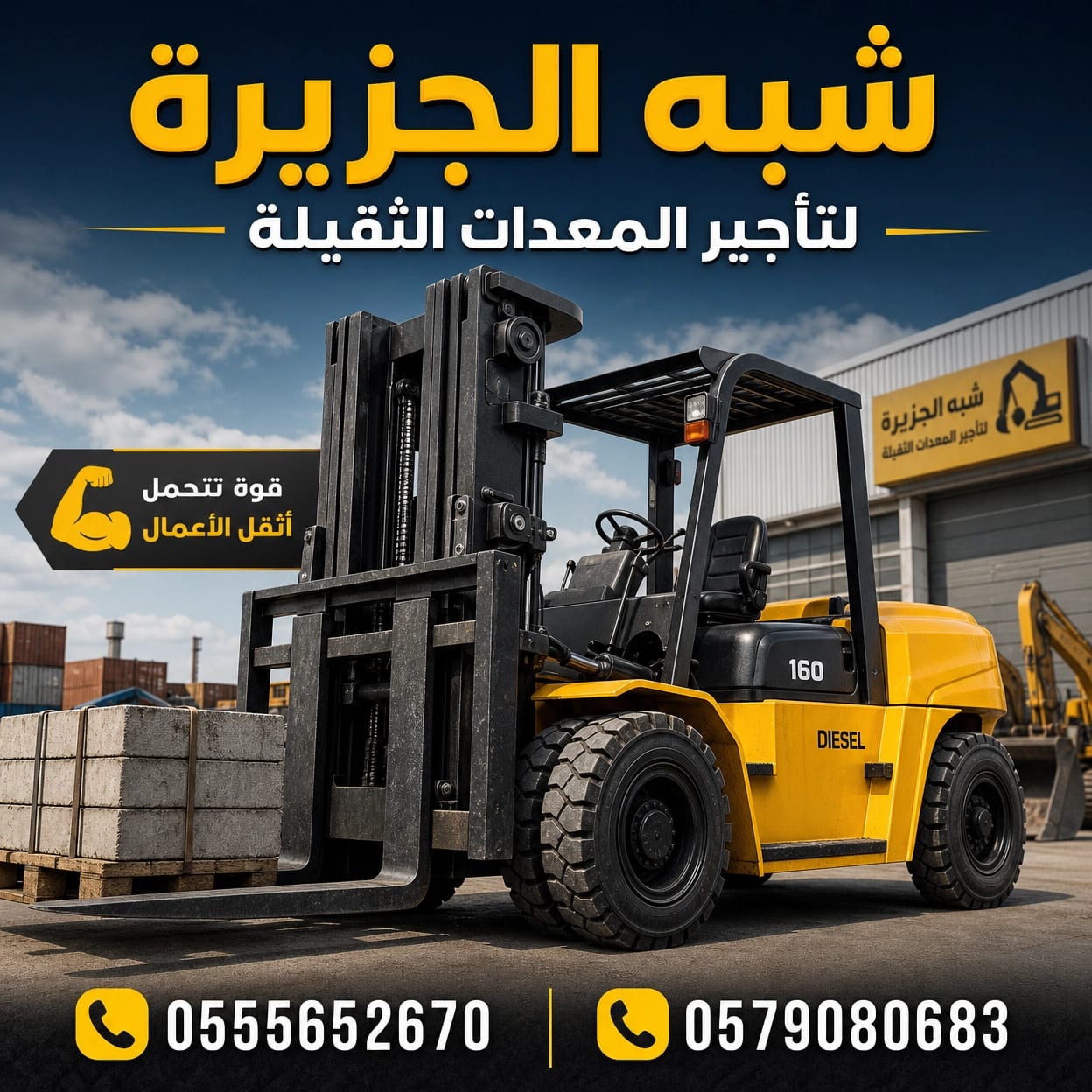 فوركلفت للايجار في الدمام || رافعات شوكية للايجار في الدمام || تاجير رافعات_ معدات // 2026 ••||