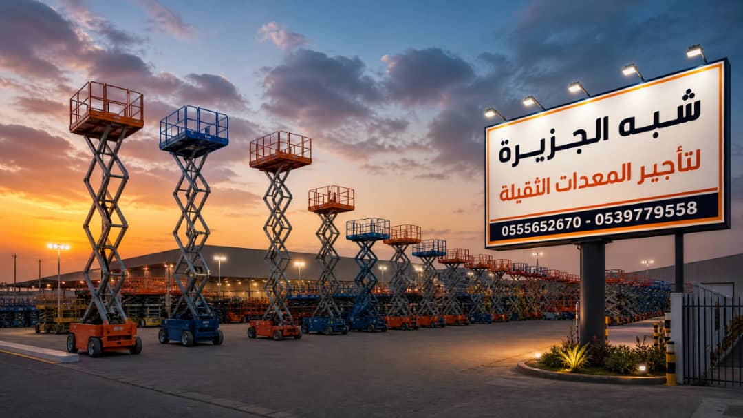 سيزرلفت للايجار في جدة | رافعات مقصية للايجار | تاجير معدات رفع | جميع المقاسات | للتاجير | ايجار |