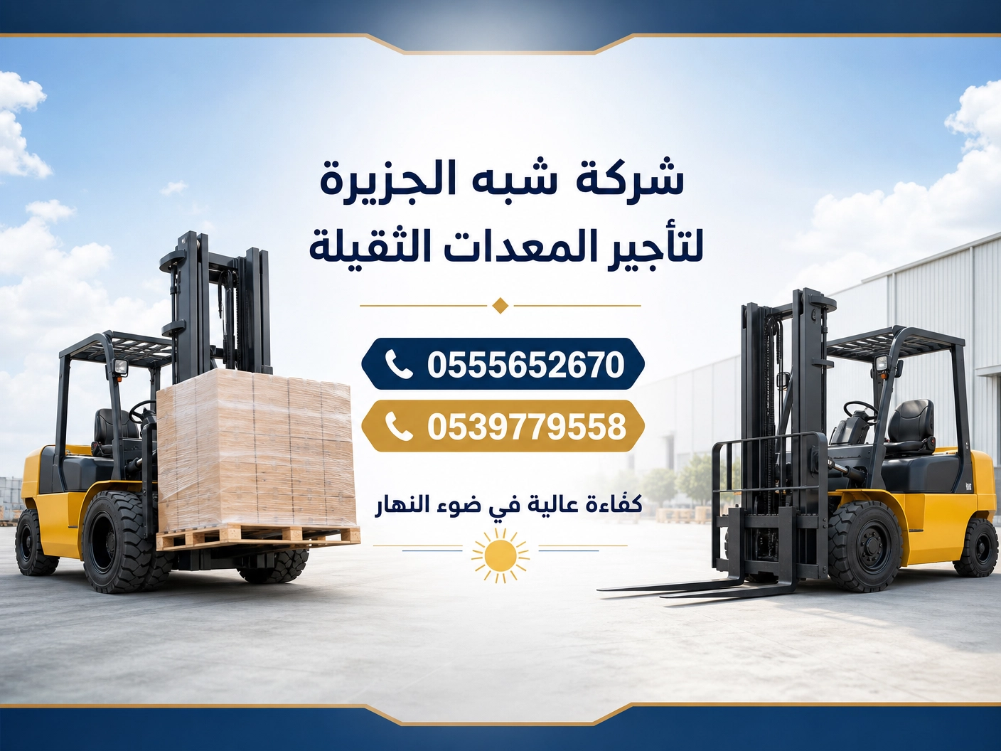 فوركلفت للايجار في جدة | رافعات شوكية للايجار | تاجير معدات رفع | جميع المقاسات | للتاجير | ايجار |