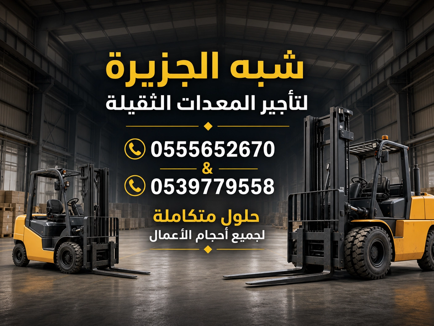 فوركلفت للايجار في الدمام | رافعات شوكية للايجار | تاجير معدات رفع | جميع المقاسات | للتاجير | ايجار |