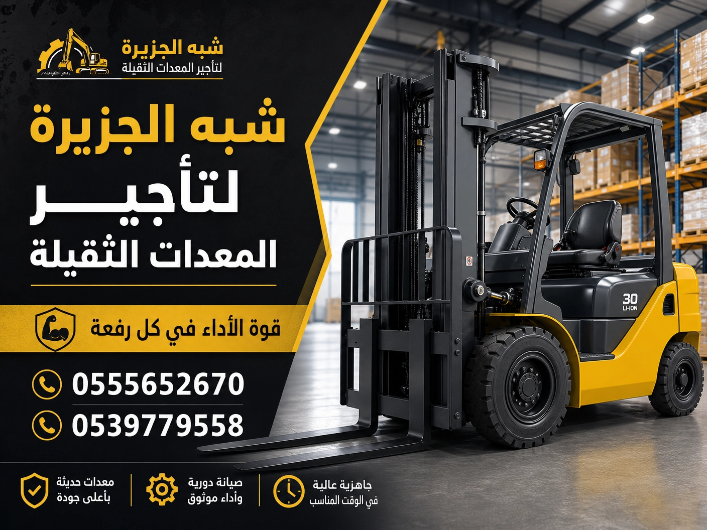 فوركلفت للايجار في الدمام || رافعات شوكية للايجار في الدمام || تاجير رافعات_ معدات // 2026 ••||