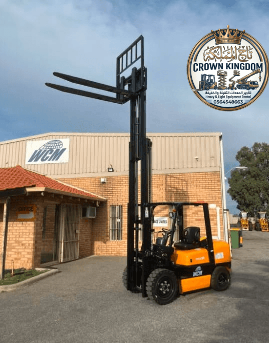 فوركلفت للايجار في الدمام | حمولة 5ط/12ط – حلول الرفع الصناعي — Diesel Forklift _ مناولة بضائع