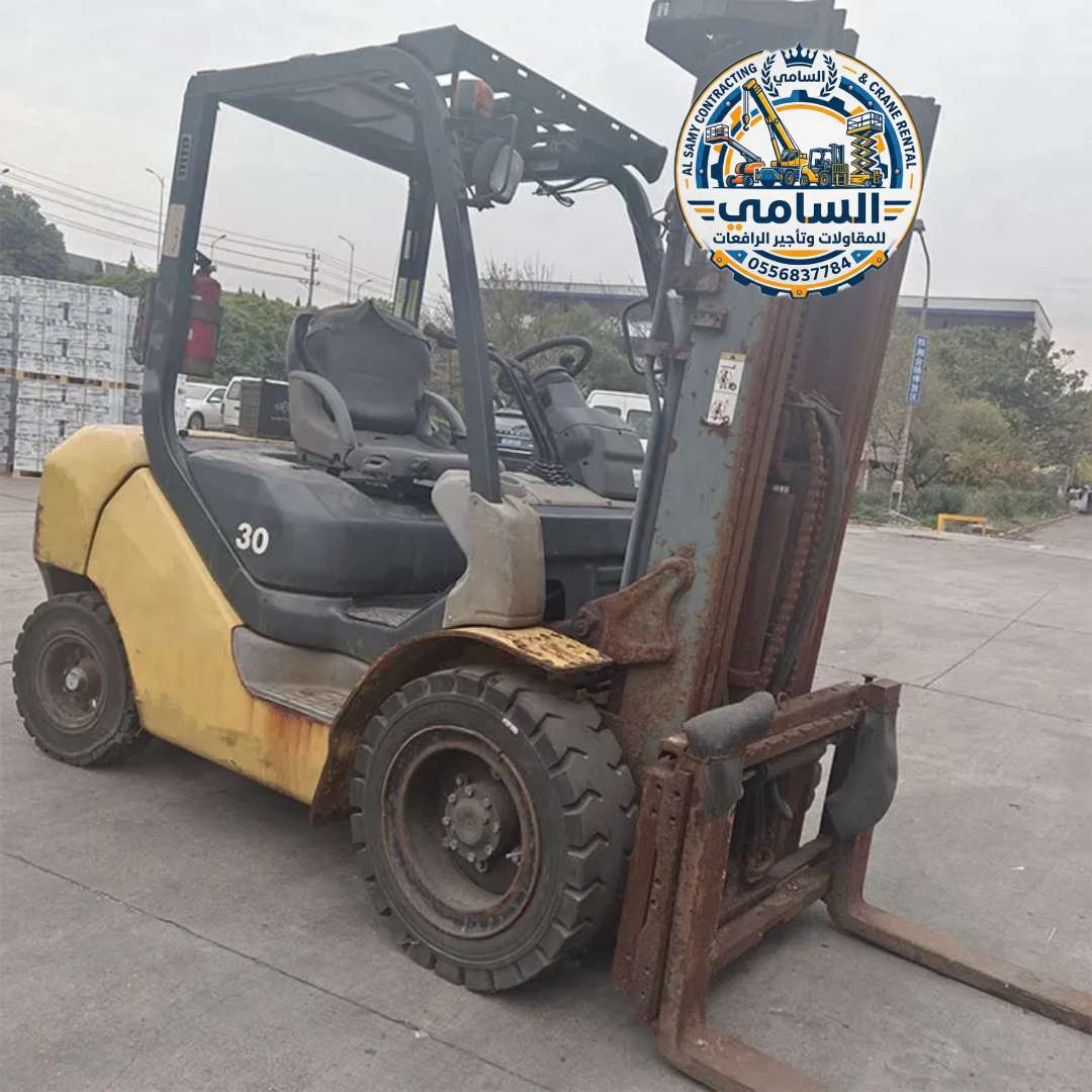 فوركلفت للإيجار في المدينة المنورة | رافعات شوكية 1–20 طن يومي/أسبوعي/شهري | موديلات 2026 | شركة السامي 0556837784