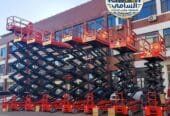 سيزر لفت للإيجار جدة مكة الرياض | رافعات مقصية كهربائية 6–16م | جاهزية فورية | 0556837784