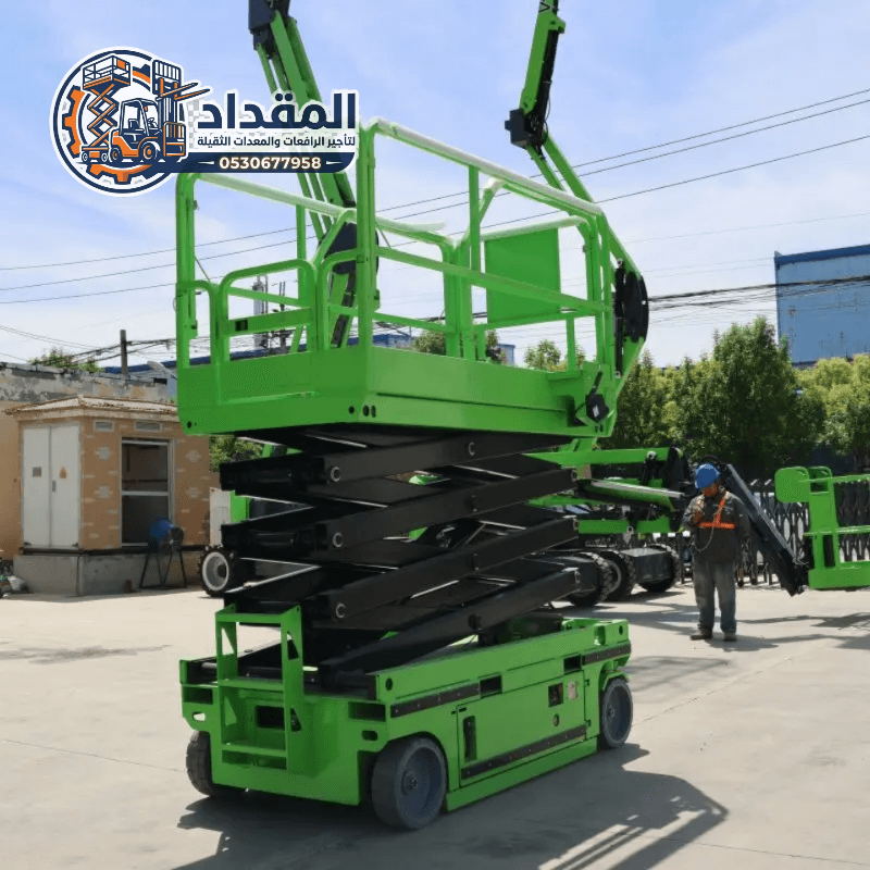 رافعات سيزر لفت للإيجار في جدة | ارتفاعات متعددة | أعمال الدهانات والتشطيبات والواجهات ⚡
