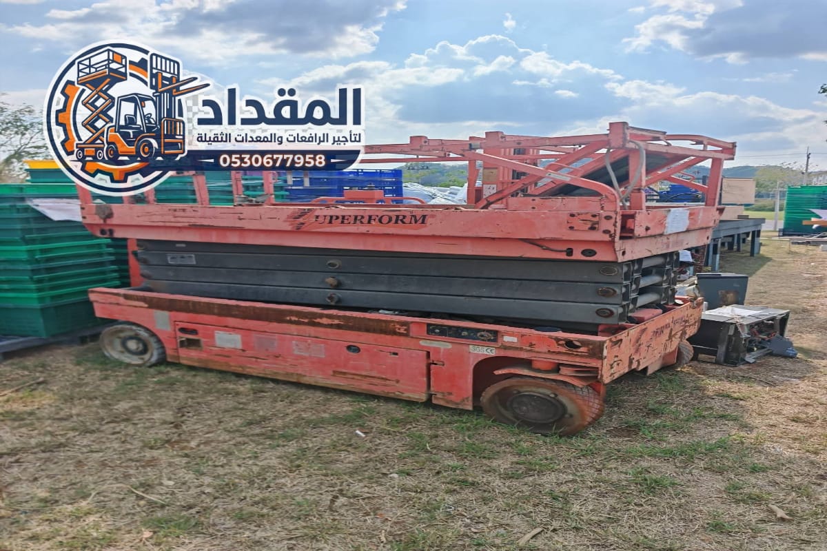 تأجير رافعات مقصية في جدة 2026 | سيزر لفت كهرباء وديزل – إيجار يومي وشهري | 0530677958