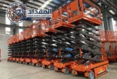 تأجير رافعات مقصية في الجبيل 2026 | سيزر لفت كهرباء وديزل – إيجار يومي وشهري | 0530677958