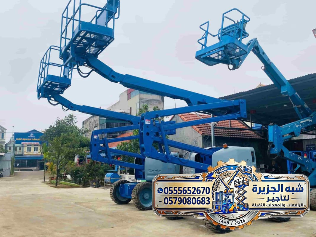 تاجير مان لفت بجدة 💯 0555652670 🔻 شركة شبه الجزيرة لتاجير المعدات الثقيلة 🏗