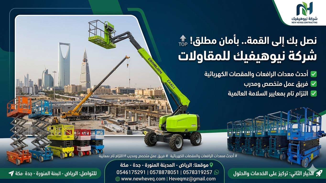 شركة نيوهيفيك للمقاولات وتأجير المعدات الثقيلة والخفيفة