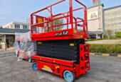 رافعة مقصية 16متر للإيجار بجدة – 16 meter scissor lift for rent in Jeddah