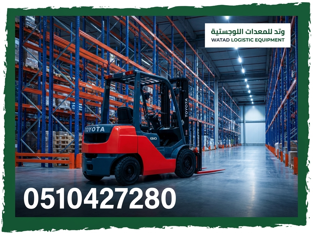تأجير رافعات شوكية للمستودعات والدعم اللوجستي – شركة وتد 0510427280