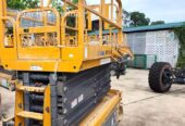 رافعة مقصية 16متر للإيجار بجدة – 16 meter scissor lift for rent in Jeddah