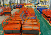 تاجير سيزر لفت في جدة # scissor lift rental in jaddah # Vision 2030 # رافعات مقصية كهربائية ديزل في جدة