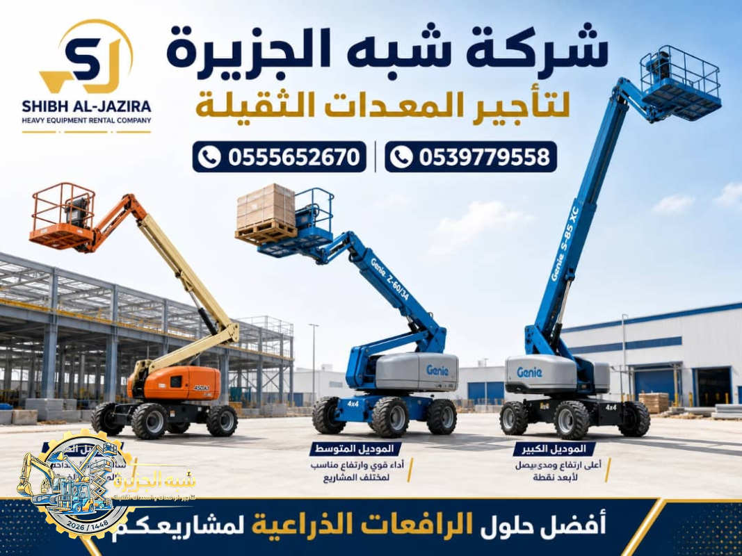 مان لفت للايجار في جدة # تاجير رافعات ذراعيه # Vision 2030 #