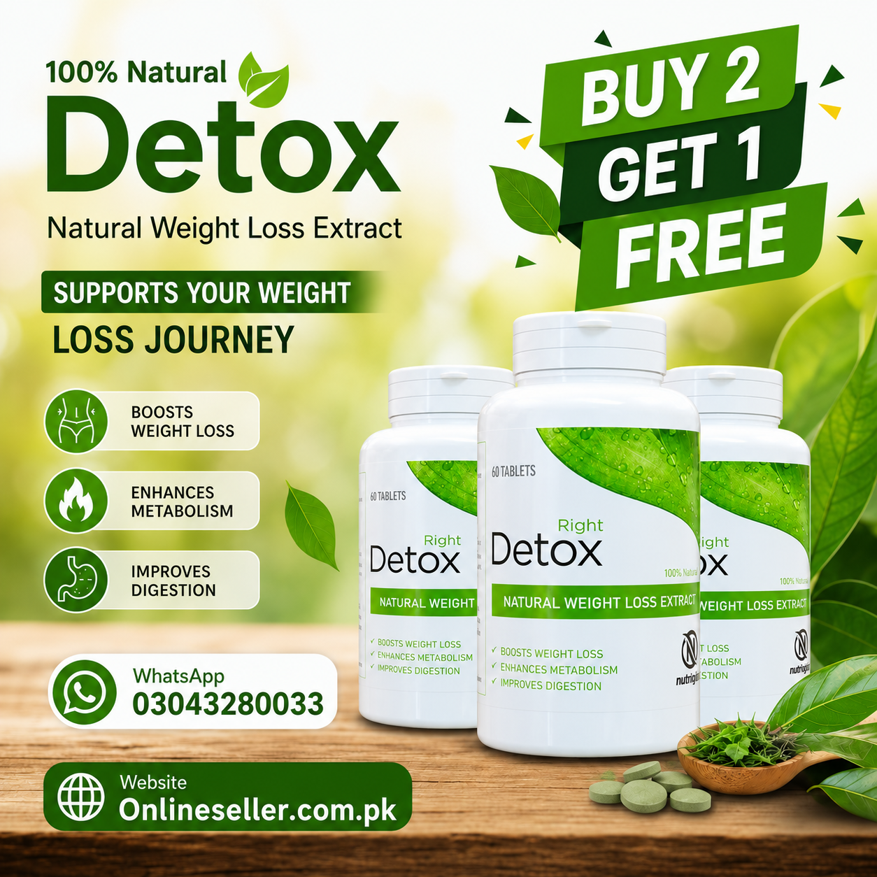 Right Detox Tablets Buy 2 Get 1 Free Price In Islamabad – {03043280033}