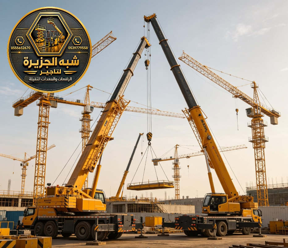 كرين للايجار في جدة | مناسب لجميع الأعمال الثقيلة والخفيفة