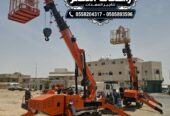 تأجير سبيدر لفت بالدمام | 15م – 20م – 25م | Spider Lift Rental مجنزر ⚡